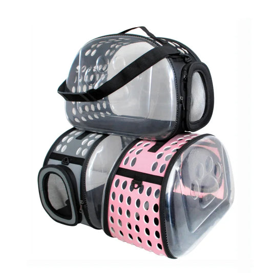 Luxury Large Single Shoulder Handbag Space Portable Mesh Breathable Transparent Travel Pet Cat Dog Outdoor Carrier Carrying Bag