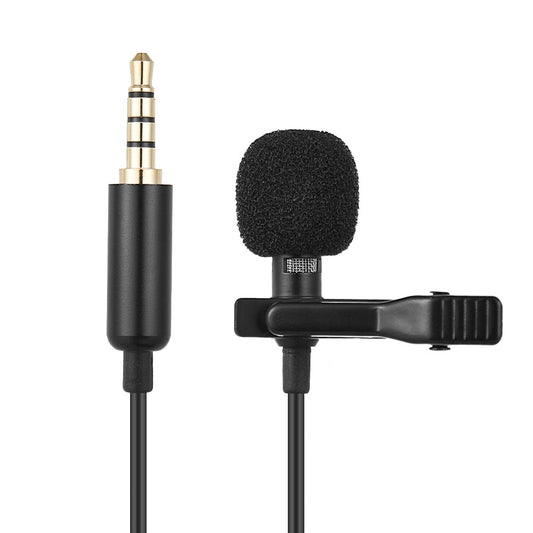 Andoer EY-510A Mini Portable Clip-on Lapel Lavalier Condenser Mic Wired Microphone for iPhone iPad Android Smartphone DSLRCamera