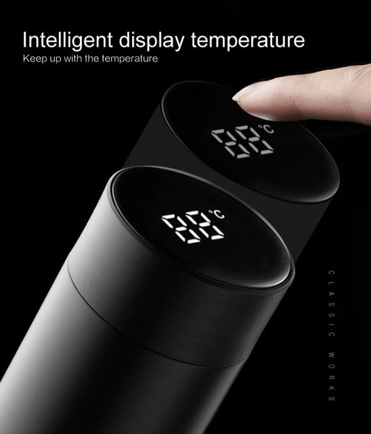 500ML Thermos Vacuum Flasks Temperature Display 304 Stainless Water Bottle Travel Sport Home  Large Cup Mugs Gift for Men Women