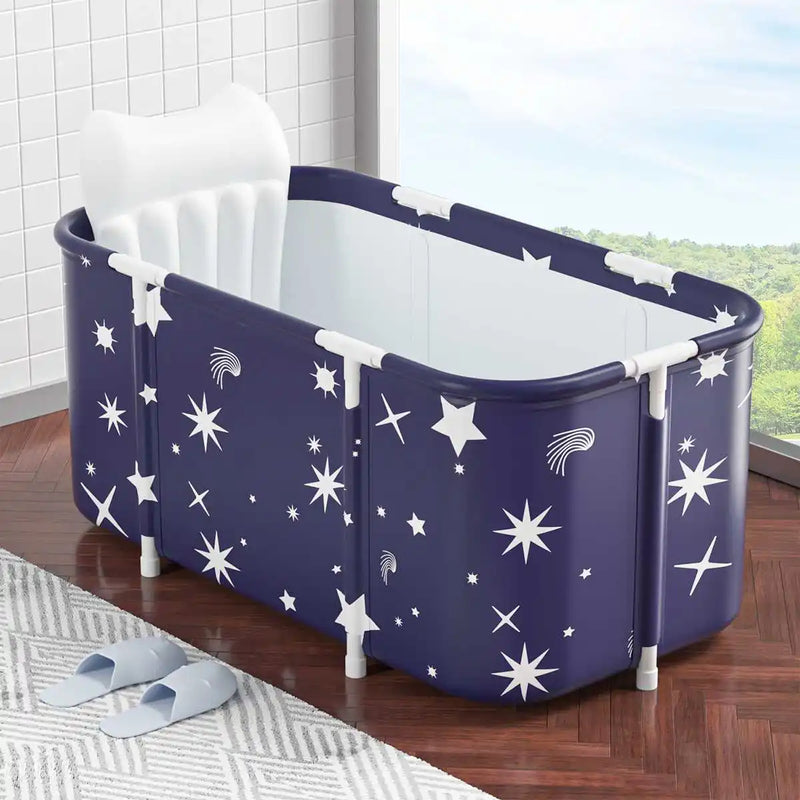 120CM Bathtubs Folding Bath Bucket Thicken Shower Barrel Adult IceTub Baby Swimming Pool Insulation Family Bathroom SPA Tub